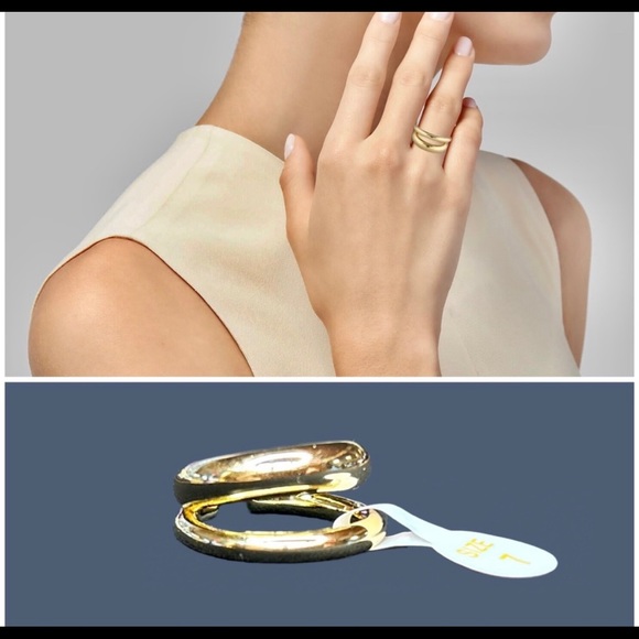 Loren Stewart X Curateur Gold Plated Ring Size 7 - Picture 3 of 3